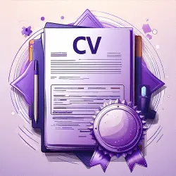 review CV vector image