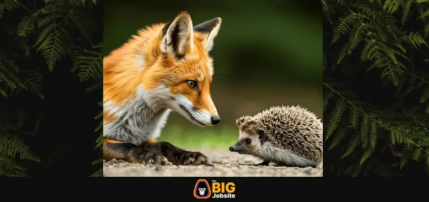 Fox and hedgehog